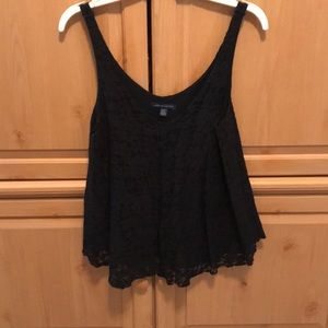 Black lace tank top